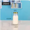 Garrafa Vazia de Vidro Espesso para Iogurte 200ml, Garrafa Selada de Vidro Transparente para Bebidas, Múltiplas Especificações com Tampa, Garrafa de Leite para Ônibus
