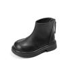 Botas Infantis Outono 2026 Novo Estilo Botas Martin Infantil Botas Curtas Pretas Estilosas para Meninas Sapatos de Couro Primavera e Outono