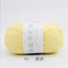 Bola de Hilo de Algodón Leche de 4 Hebras Hecha a Mano DIY Muñeca Tejida Ramo Sombrero Sin Bolitas