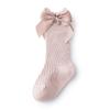 Calcetines de primavera para bebé, nuevos calcetines de algodón de malla hueca con lazo para niña, calcetines de media pierna de princesa
