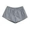 Shorts Branco Jacquard Vazado de Algodão Puro Retro Americano de Dois Botões Cintura Elástica Verão Solto Casual Hot Pants