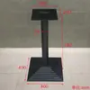 Pé de Mesa Restaurante Ocidental Ferro Fundido Suporte de Aço Inoxidável Loja de Chá de Leite Placa de Rocha Mármore Suporte de Barra Suporte de Pé de Mesa Atacado