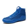 Zapatos de lucha de caña alta populares para adultos de comercio exterior, zapatillas de fitness, zapatillas de boxeo de suela de goma AliExpress transfronterizas, zapatillas de entrenamiento para hombres