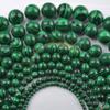 Cuentas sueltas de malaquita, cuentas redondas, pulseras, accesorios de bricolaje, joyería, cuentas multitesoro, productos semiacabados, cuentas al por mayor