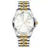 Reloj de Pulsera para Hombre de Moda Transfronteriza de Comercio Exterior, Luminoso, Resistente al Agua, Doble Calendario, Correa de Acero Inoxidable, Reloj de Cuarzo, Reloj de Pulsera para Hombre