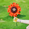 Ganar el Primer Premio en los Exámenes de Ingreso a la Preparatoria y la Universidad, Ramo de Girasoles Hecho a Mano, Regalo de Temporada de Graduación Tejido a Mano con Girasoles con un Sentido de Ceremonia
