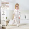 Saco de dormir para bebé con piernas separadas, manta anti-patadas de algodón de bambú fino de verano, pijama para niños, mameluco para bebé, saco de dormir de manga larga Clase A