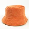 Chapéu de Pescador Dupla Face de Veludo Coteleê Estilo Japonês Estilo Coreano Moda Versátil Cor Lisa Chapéu Bacia Leve para Homens e Mulheres Chapéu de Sol Casual