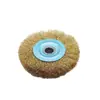 Roda de Arame Chata 150mm, Escova de Arame para Remoção de Ferrugem/Polimento/Rebarbação Costura de Solda 100mm, Roda de Arame Tipo 125mm