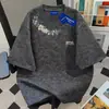Camiseta Tie-Dye de Manga Curta 100% Algodão Marca Americana Tendência Estilo Preguiçoso para Homens e Mulheres, Novo Estilo de Verão Gola Redonda Tops de Casal Ins