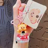Chaveiro Original da Série de Óleo para Carro Butter Bear Boneco Pingente para Mochila Escolar Chaveiro de Carro Masculino e Feminino