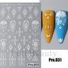 Nuevas pegatinas de uñas transfronterizas al por mayor 5D micro-talladas tridimensionales verano flor fresca Flor adhesiva pegatinas de uñas