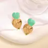 Brincos Geométricos Irregulares de Aço Inoxidável Vintage de Alto Padrão Transfronteiriços Ouro 18K Brincos que Não Desbotam Acessórios de Joias