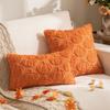 Nueva Almohada de Felpa de Calabaza Funda de Almohada Bordada de Calabaza Otoño Halloween Sala de Estar Sofá Cojín Decorativo Cojín