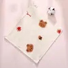 Babeo de bebé 4 capas gasa de algodón clase a suave toalla cuadrada pequeña para niños guardería toalla para bebé venta al por mayor