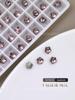Arte de Uñas Fondo Puntiagudo Joyería Taladro Secado Rápido Rosa Corazón Torcido Mariposa Alienígena Cristal Vidrio Arte de Uñas Accesorios para Uñas Taladro
