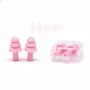 Tapones para los oídos para nadar para adultos, Tapones nasales de silicona suave, impermeables, profesionales, Equipo de entrenamiento para niños, Pinza nasal, Impermeable, Mejorado, Antideslizante