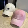 Novo Boné de Baseball Americano Streetwear Desgastado para Mulheres 2026, Circunferência da Cabeça Grande, Boné Aprofundado e Ampliado, Boné de Baseball Tendência