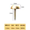 Tornillo de Cabeza de Champiñón Amarillo Estilo Antiguo Chino Herramienta Clavo Manija de Puerta de Gabinete Tornillo Tapa Decorativa Tapa Hermosa Clavo Publicitario