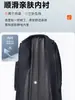 Nueva Chaqueta Larga para Hombre de Gran Tamaño 2026 con Cuello de Solapa, de un Solo Botón, Forro Extraíble, Abrigo hasta la Rodilla para Ejecutivo de Negocios