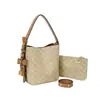 Bolso de Axila de Lujo Vintage para Mujer 2026 Nuevo Moda Versátil Bolso de Hombro Cruzado Bolso Cubo con Estampado Retro