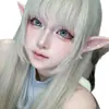 Venta Caliente Transfronteriza Halloween Mascarada Brillo Fino Orejas de Hada Goma Suave Fiesta Cosplay Orejas Puntiagudas elfo