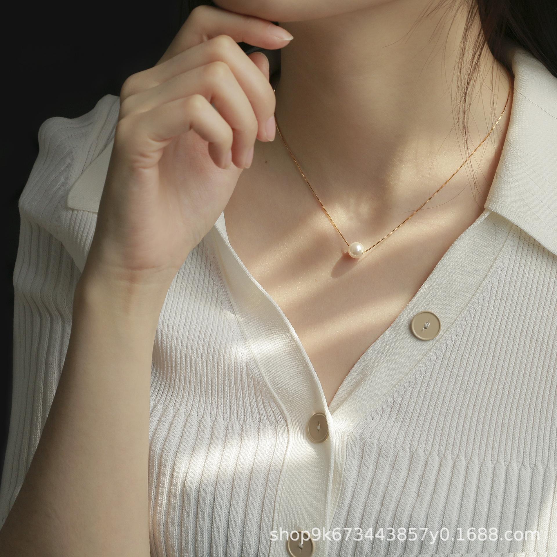 纯银镀金单颗水晶珍珠项链 (16).jpg