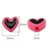 Macaron Acrílico Corazón Cuentas Sueltas DIY Hecho a Mano Casero Pulsera Pulsera Cadena de Teléfono Móvil Accesorios de Joyería