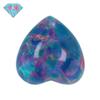 Huagang Gema en Forma de Corazón Plana Ópalo Sintético Piedra Ópalo Ópalo Artificial Ópalo Corazón de Melocotón Op01