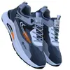 Sapatos Masculinos Primavera Novo Estilo Couro Impermeável Tênis Esportivo Tendência Versátil Casual Sapatos de Pai Solado Macio Antiderrapante Tênis de Corrida para Homens