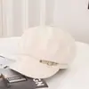 Boina de pico de pato para otoño e invierno, sombrero octagonal estilo coreano, gorra de pintor newsboy retro británica para adelgazar el rostro de mujer