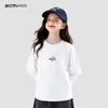 Ropa para Niños Camiseta de Manga Larga para Niñas 2026 Primavera Nuevo Estilo Tops Holgados con Estilo para Niños Ropa Delgada de Primavera y Otoño para Niños Grandes