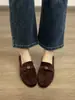 Primeiro Encontro Ji Mocassins Chunky Retro Salto Alto Feminino 2026 Novo Camélia Bico Quadrado Solado Macio Slip-on Flats
