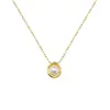 Amazon Collar con Colgante Geométrico Irregular Incrustado de Perlas Artificiales Pequeñas Joyería Simple y Elegante Regalo para Mujeres