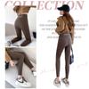 Pantalones de Piel de Tiburón para Mujer, de Cintura Alta, Ajustados, Leggings Engrosados, Nuevo Estilo Otoño e Invierno, Estampados, Control de Abdomen, Levanta Glúteos, Pantalones para Yoga y Ciclismo