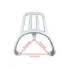 Adecuado para Portabicicletas Trasero con Caja Trasera para Vehículo Eléctrico Yadea Aima Portabicicletas Trasero Plateado Leide Zhu