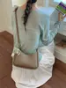Bolso Cuadrado Pequeño Texturizado Casual Simple 2026 Primavera Nuevo Diseño de Nicho Bolso Cruzado de Moda para Mujer