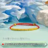 Pulseira de Fio Vermelho com Círculo Grande em Prata Pura 999, Pulseira Ajustável de Contas Feita à Mão DIY com Novo Estilo Chinês