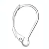 Pendientes Populares Transfronterizos, Clips para Orejas Redondos Lisos Simples con Grabado 925, Clips para Orejas de Cobre Estilo Francés, Joyería Hecha a Mano para DIY