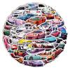 50 peças adesivos Carro Esportivo Super Carro laptop notebook capa de celular adesivos transfronteiriços