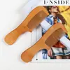 Peine de madera de melocotón tallada para el hogar, cuidado personal, masaje, cabello, peine de madera, peine para llevar al aire libre