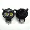 Lanterna de Motocicleta Holofote Elétrico LED de Quatro Lâmpadas Farol Forte Lente Iluminação de Estrada Feixe Alto e Baixo Integrado Plástico Modificado 12V