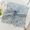 Novedad Primavera y Verano Bufanda Cuadrada Pequeña Estilo Coreano Fresca Algodón y Lino Bufanda Bufanda Estilo Bosque Literario Pañuelo para la Cabeza Pañuelo para el Cabello de Mujer