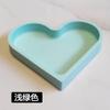 Bandeja de Frutas Secas de Silicone Processada e Personalizada, Mesa de Centro para Sala de Estar, Bandeja de Armazenamento de Lanches e Doces em Formato de Coração, Caixa de Joias de Trevo de Quatro Folhas