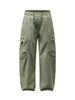 Ropa de Hombre Feng She / Novedad Primavera 2026 OOTD Ropa de Trabajo de Moda Versátil Holgada Verde Claro Pantalones Casuales de Pierna Curva