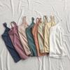 Colete de verão folgado emagrecedor versátil prático de linho algodão multicor camisola camiseta