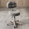 Taburete de Belleza, Taburete Giratorio Ajustable para Salón de Belleza, Taburete de Peluquería, Taburete Redondo para Barbería, Silla Redonda para Maquillaje en Casa