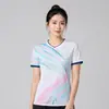 Uniforme de Badminton, conjunto de uniforme para equipe de competição, secagem rápida, respirável, adequado para tênis de mesa, uso pais e filhos, estilo universal, treinamento de vôlei, impressão esportiva
