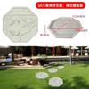 Fábrica direta de ladrilhos de cimento vegetal para piso, guarda-corpo para jardim, lago de flores, molde para parede de jardim