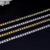 Cadena de diamantes, accesorios de bricolaje, cadena de garra de tres filas, vestido de novia, correa de hombro de metal, accesorios de ropa, cadena de cuentas, costura, cadena de diamantes de imitación